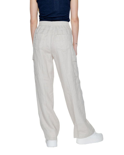 Street One Beige Linen Pant