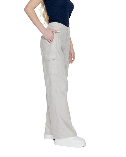 Street One Beige Linen Pant