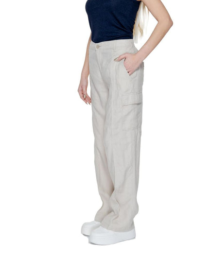 Street One Beige Linen Pant