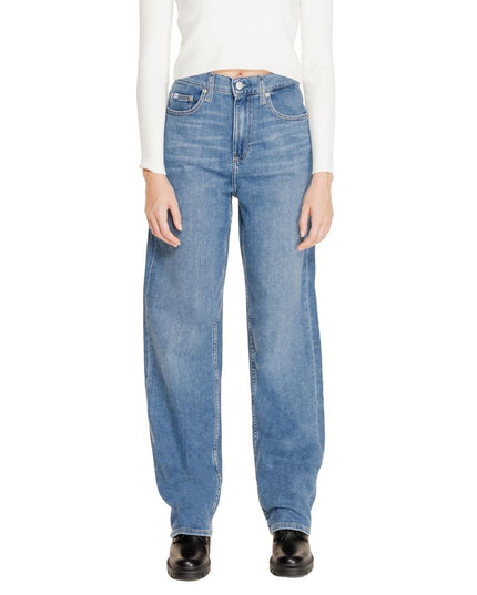 Calvin Klein Jeans Blue Cotton Relaxed Fit Jean