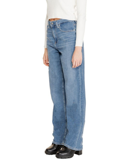 Calvin Klein Jeans Blue Cotton Relaxed Fit Jean