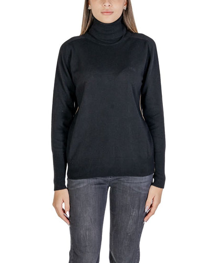 Alviero Martini Prima Classe Black Viscose Turtleneck