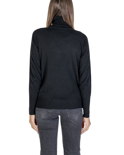 Alviero Martini Prima Classe Black Viscose Turtleneck
