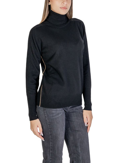 Alviero Martini Prima Classe Black Viscose Turtleneck