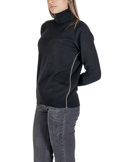 Alviero Martini Prima Classe Black Viscose Turtleneck