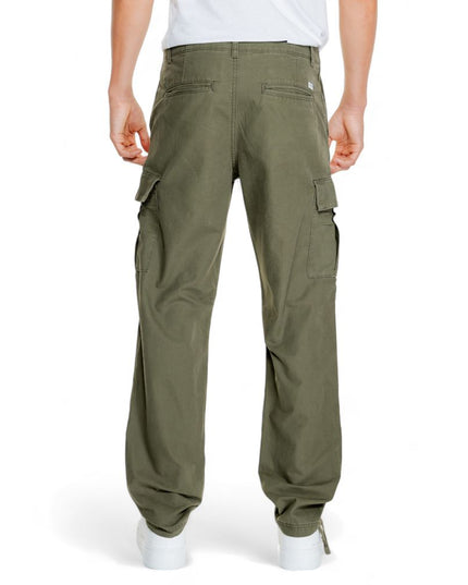 Jack Jones Green Cotton Cargo Pants