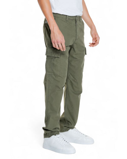 Jack Jones Green Cotton Cargo Pants