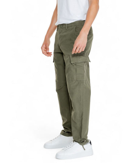 Jack Jones Green Cotton Cargo Pants