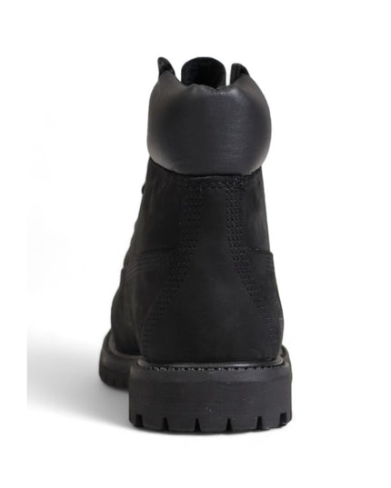 Timberland Black Recycled Leather Lace-Up Boots