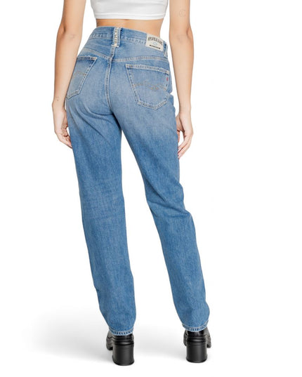 Replay Blue Cotton Mom Jeans