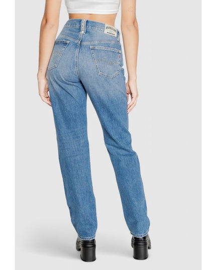 Replay Blue Cotton Mom Jeans