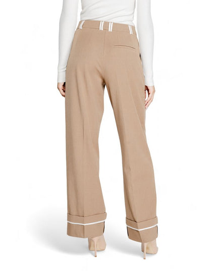 Only Brown Recycled Polyester Casual Pants