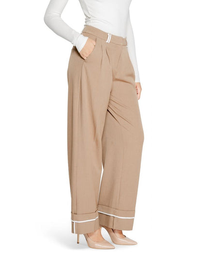 Only Brown Recycled Polyester Casual Pants