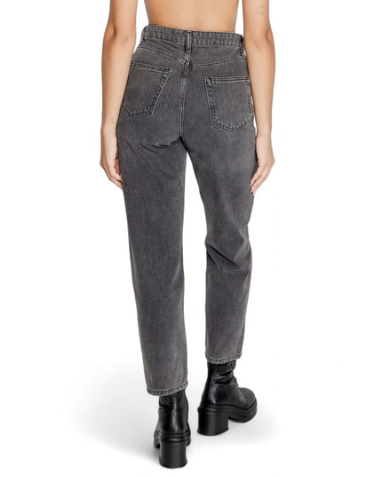 Only Gray Cotton Mom Jeans