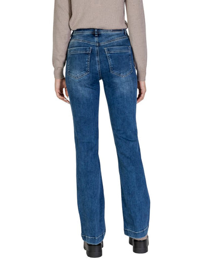 Street One Blue Cotton Mom Jean