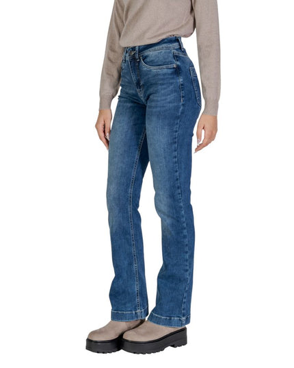 Street One Blue Cotton Mom Jean