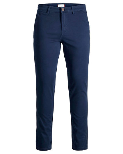 Jack Jones Blue Cotton Skinny Pants