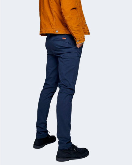 Jack Jones Blue Cotton Skinny Pants
