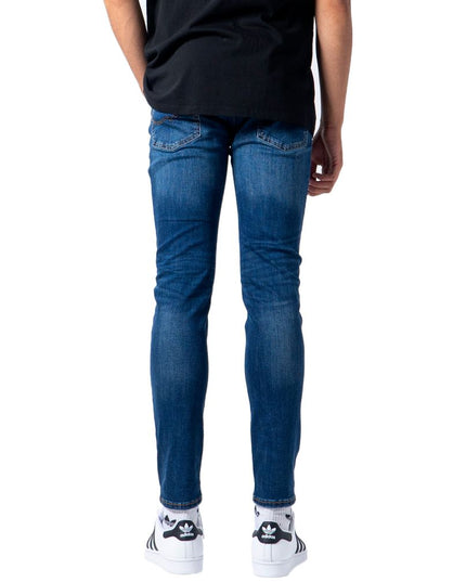 Jack Jones Blue Cotton Skinny Jeans
