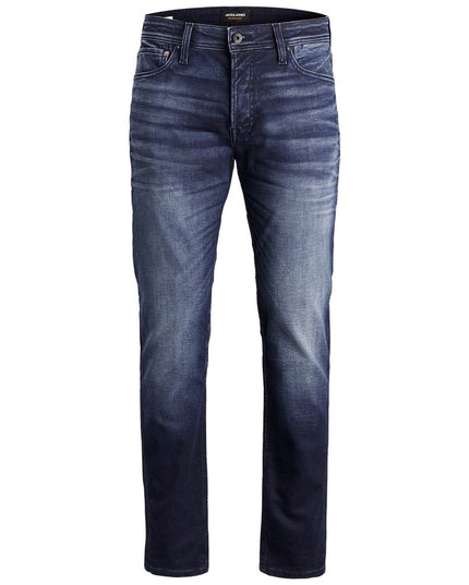 Jack Jones Blue Cotton Relaxed Fit Jeans