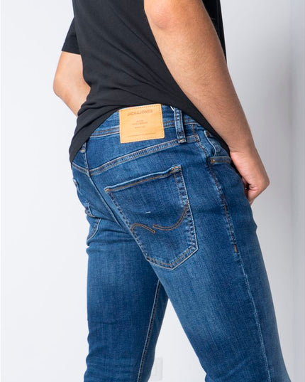 Jack Jones Blue Cotton Skinny Jeans