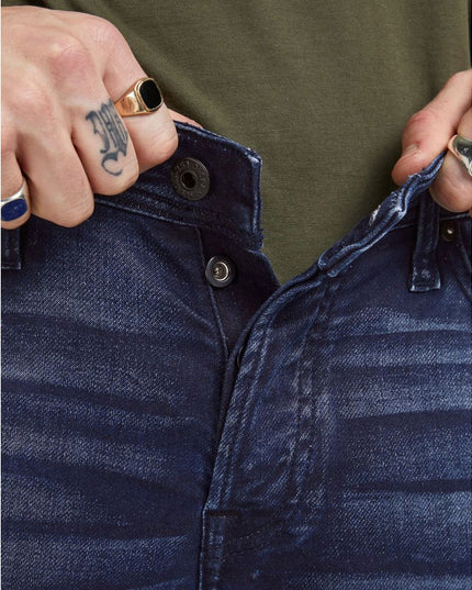 Jack Jones Blue Cotton Relaxed Fit Jeans