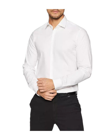 Calvin Klein White Cotton Dress Shirt