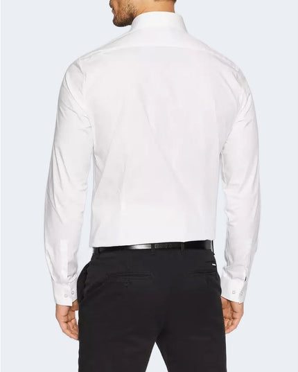 Calvin Klein White Cotton Dress Shirt
