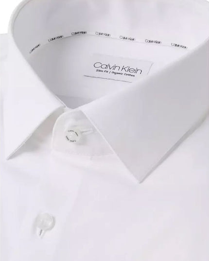 Calvin Klein White Cotton Dress Shirt