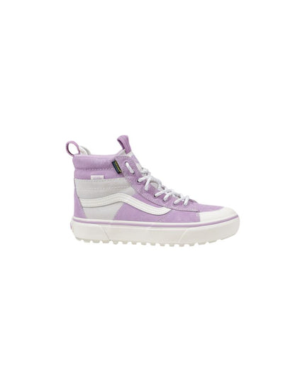 Vans Purple Leather High Top Sneakers