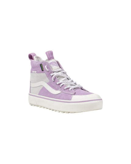 Vans Purple Leather High Top Sneakers