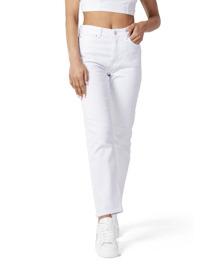 Only White Cotton Mom Jeans