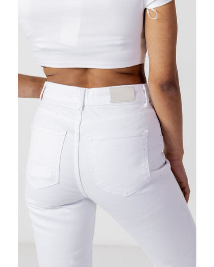 Only White Cotton Mom Jeans