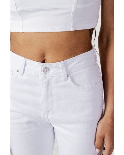 Only White Cotton Mom Jeans