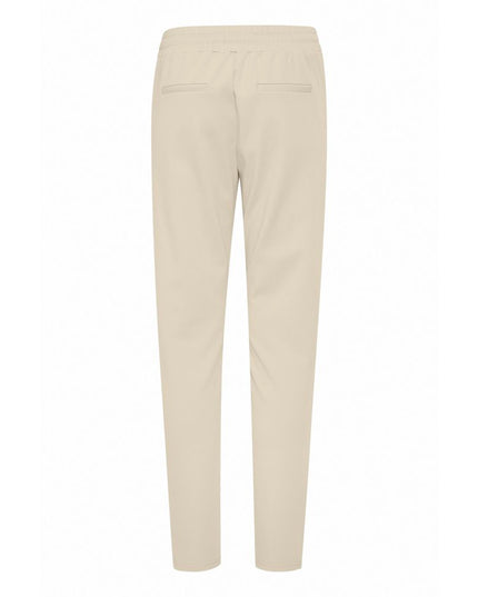 ICHI Beige Polyester Pants