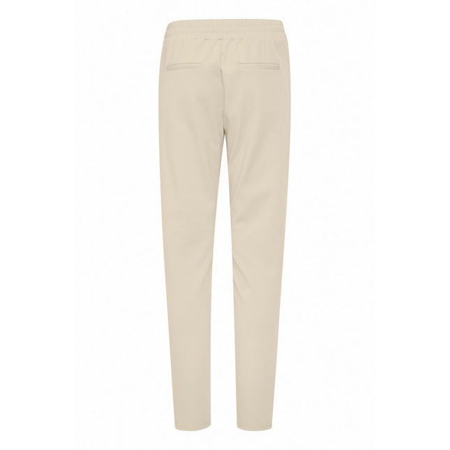 ICHI Beige Polyester Pant