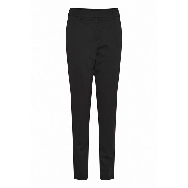 ICHI Black Recycled Polyester Dress Pants
