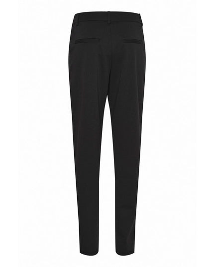 ICHI Black Recycled Polyester Dress Pants