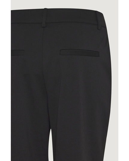 ICHI Black Recycled Polyester Dress Pants