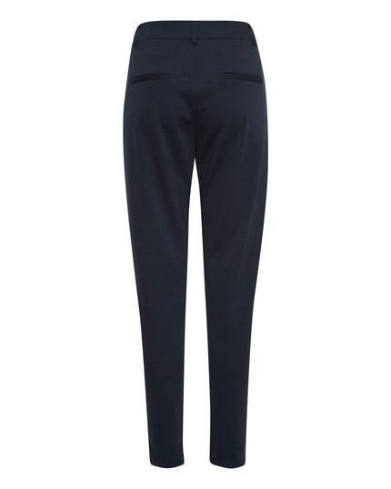 ICHI Blue Recycled Polyester Dress Pants