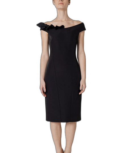 Sandro Ferrone Black Polyester Midi