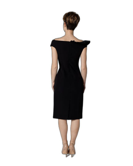 Sandro Ferrone Black Polyester Midi