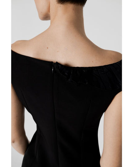 Sandro Ferrone Black Polyester Midi