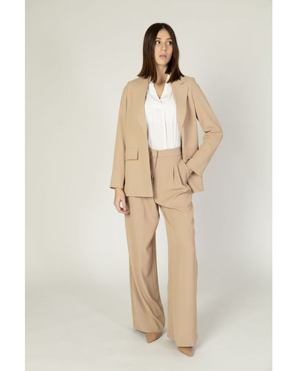 Sandro Ferrone Beige Polyester Blazer