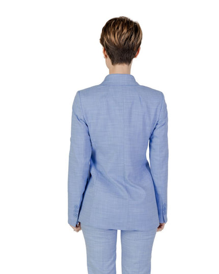 Sandro Ferrone Blue Viscose Blazer