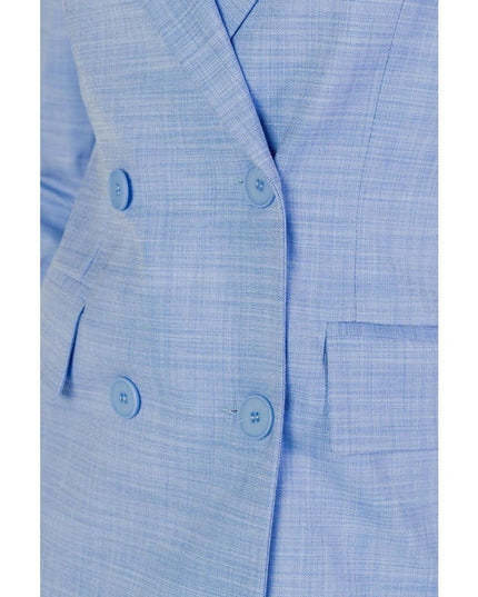 Sandro Ferrone Blue Viscose Blazer