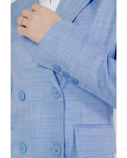 Sandro Ferrone Blue Viscose Blazer