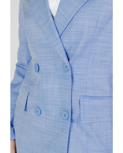 Sandro Ferrone Blue Viscose Blazer