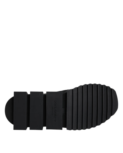 Dolce & Gabbana Black Sorrento Logo Men Sneakers Socks Shoes