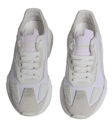 Dolce & Gabbana White Leather Daymaster Low Top Sneakers Shoes